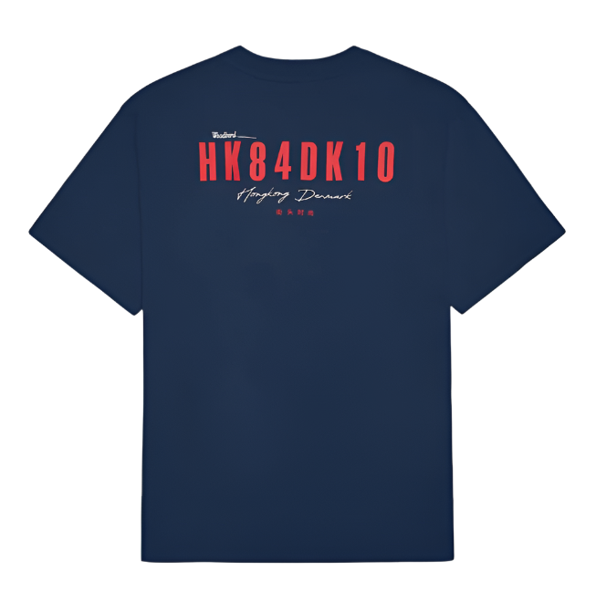 Baine T-shirt Navy Red