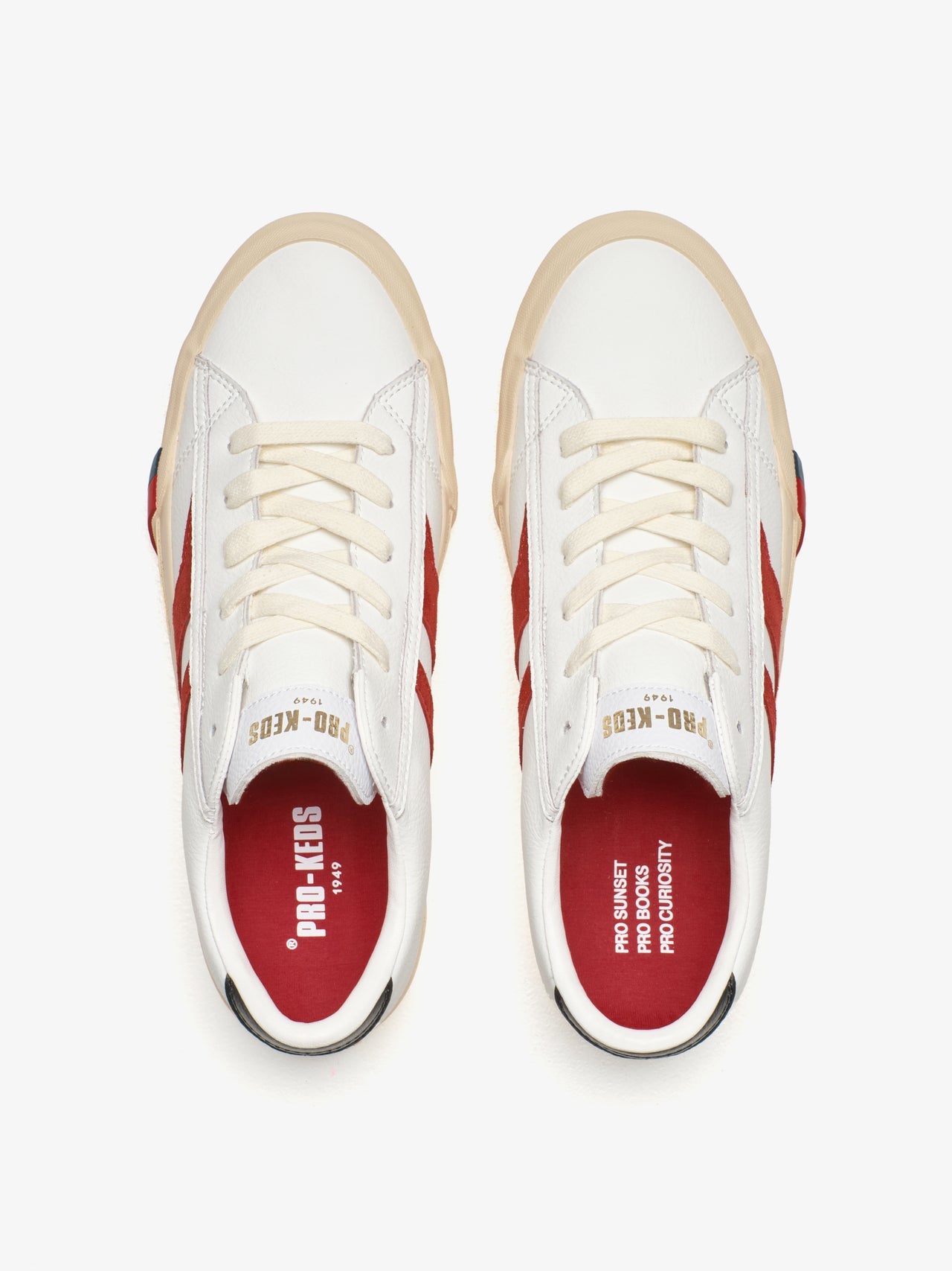 Royal Classic in Pelle Bianca e Rossa