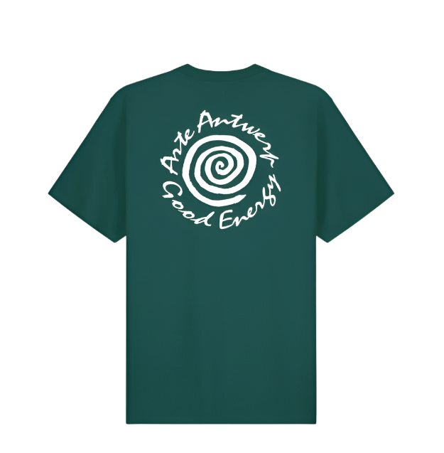 Big Spiral Print T-shirt Green