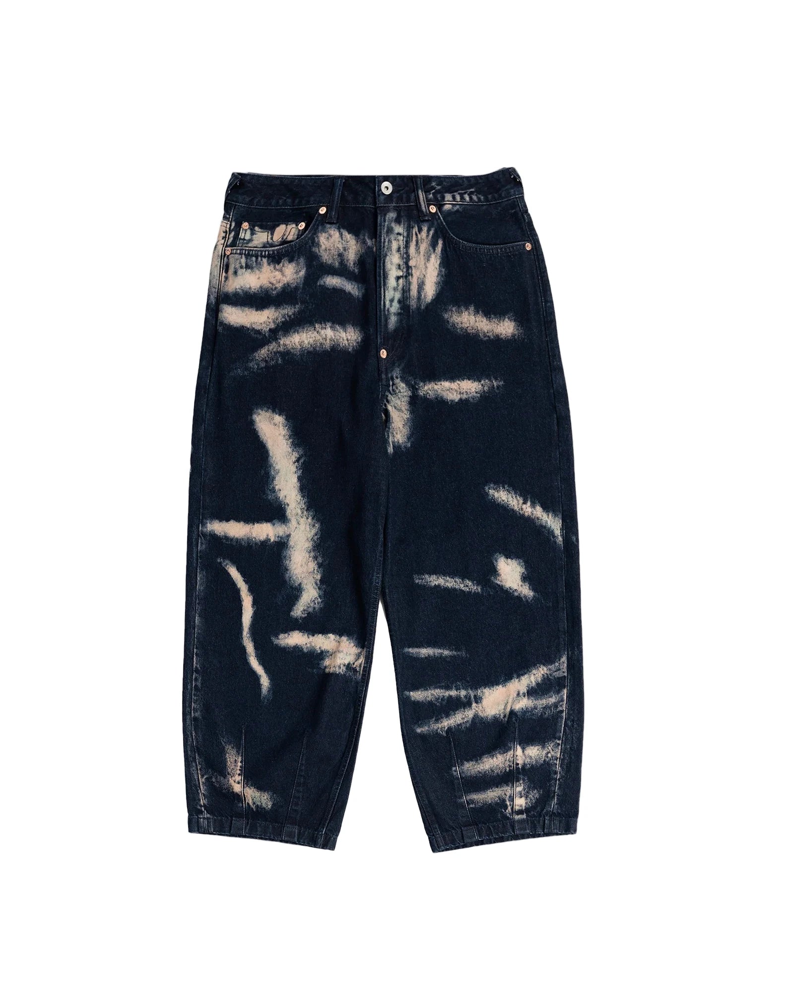 Tie-Dye Jeans W/ Printed Seagull