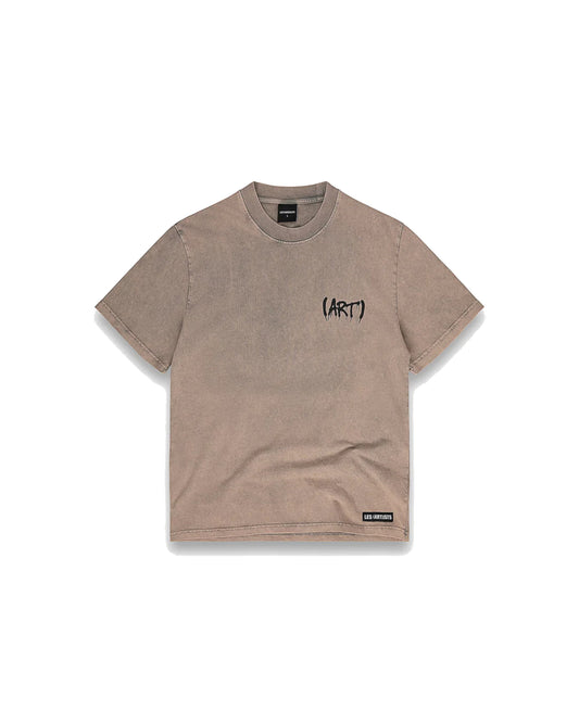 T-Shirt m/m (ART) IS NOT A CRIME Sabbia Stone Wash