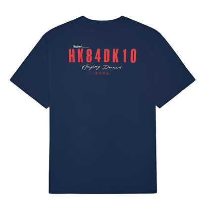 Baine T-shirt Navy Red