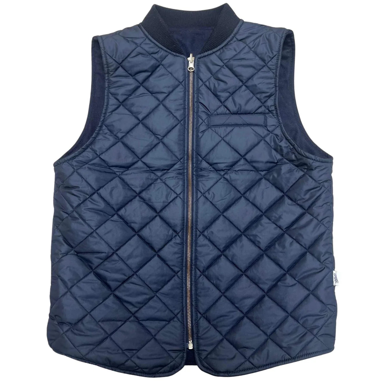Bl'ker Wool Reversible Vest Navy