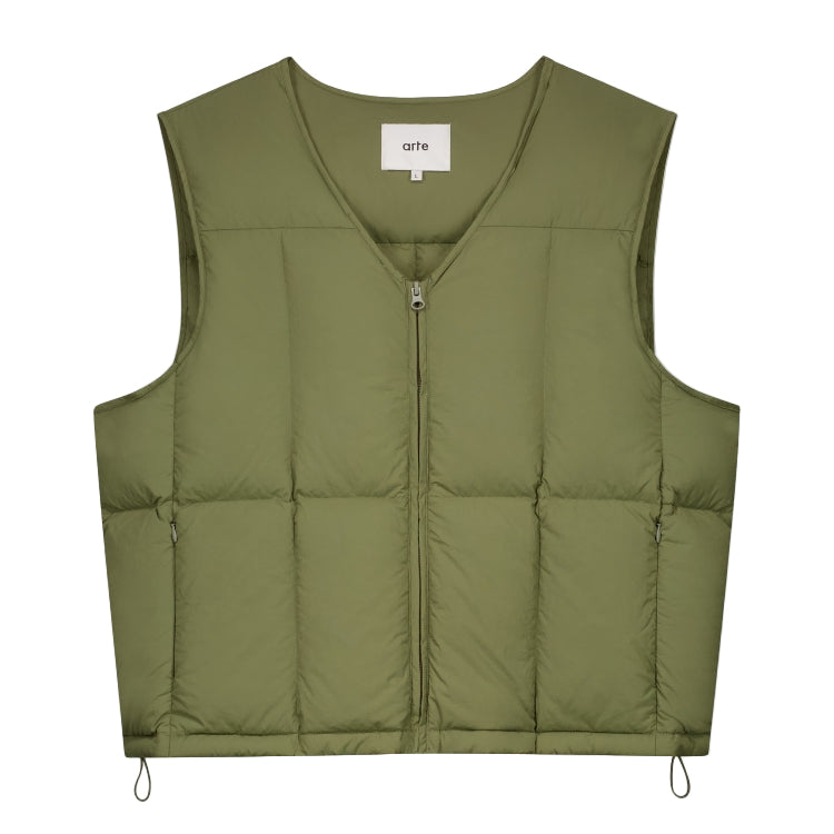 Arte Puffer Vest Green