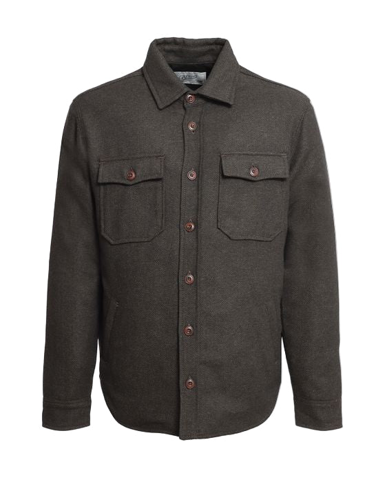 Bl'ker Resca Shirt Trapunta Hunter Brown