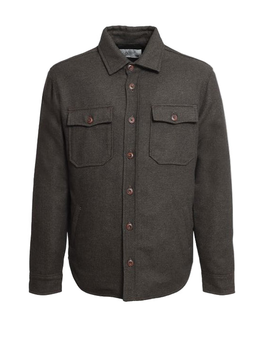 Bl'ker Resca Shirt Trapunta Hunter Brown