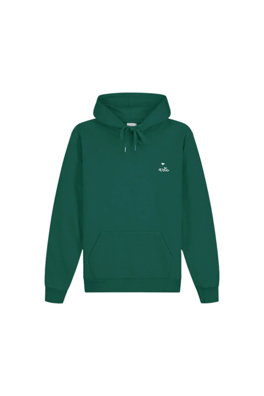 Heart Logo Hoodie Green