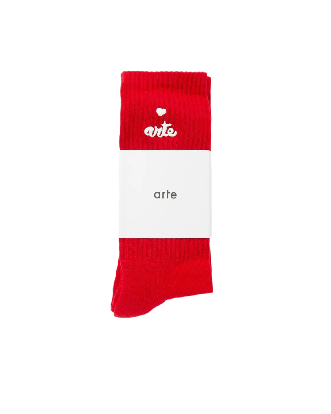 Heart Logo Socks Red