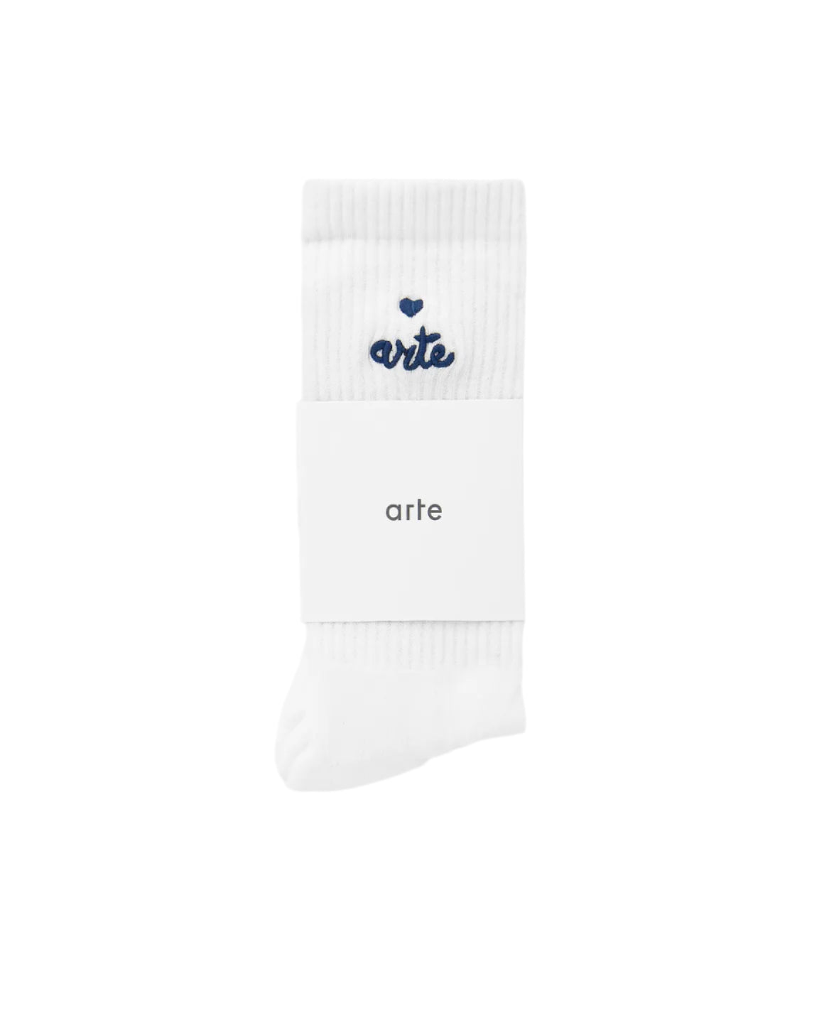 Heart Logo Socks White