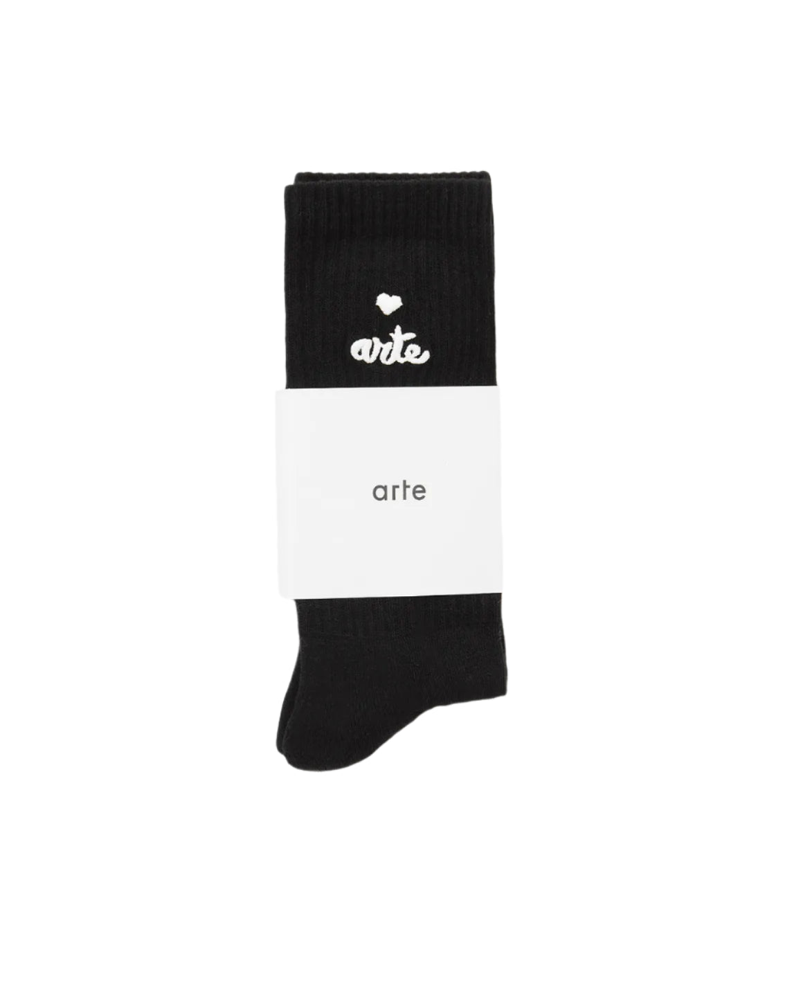 Heart Logo Socks Black
