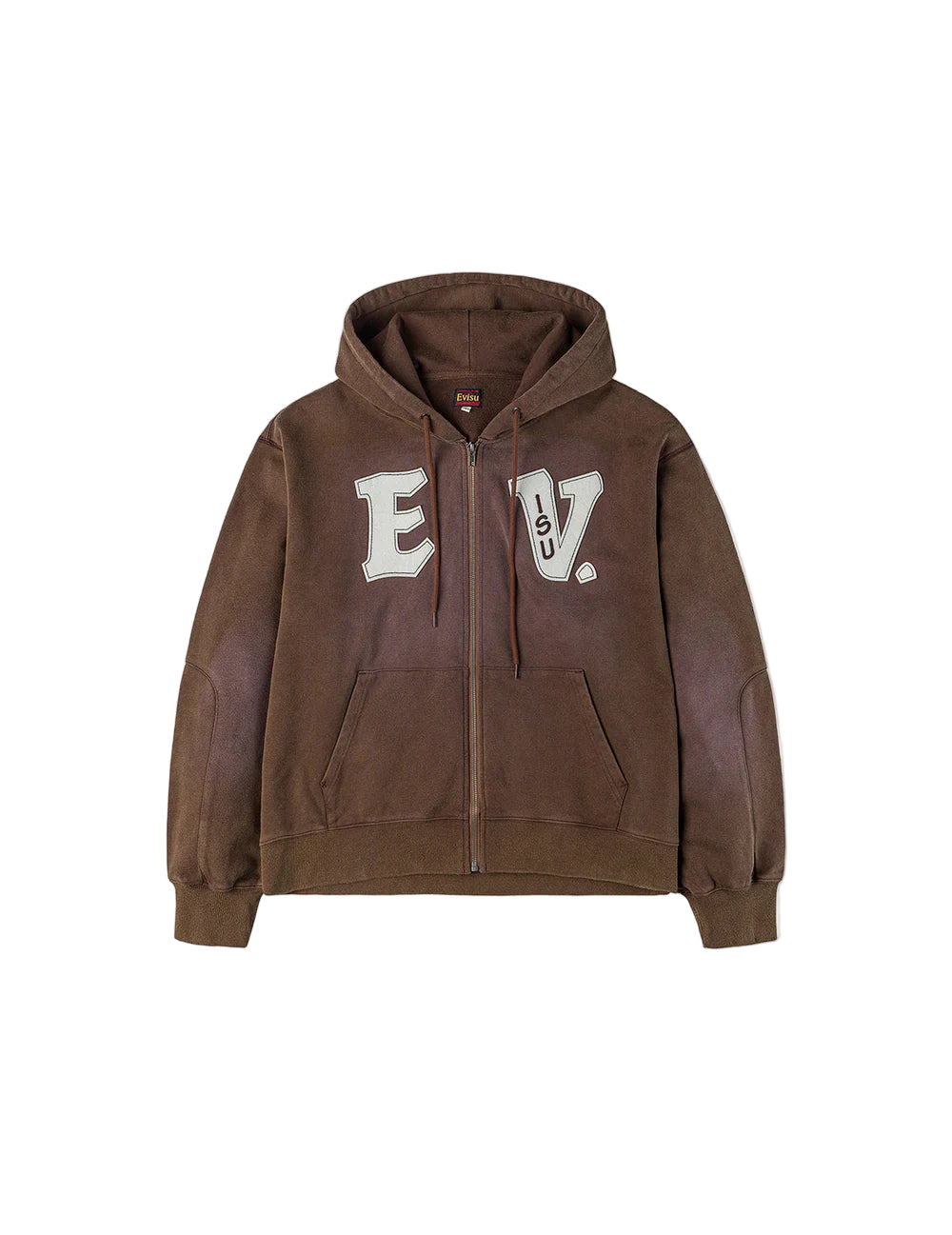 Heavy Weight Washed Ev Hoodie Brown