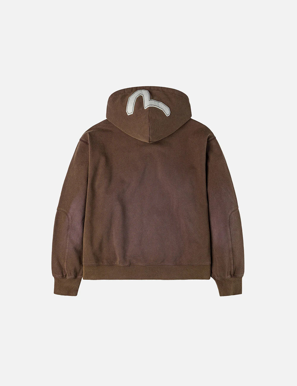 Heavy Weight Washed Ev Hoodie Brown