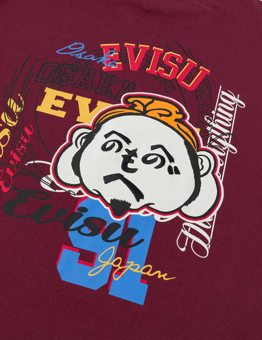 Gh Printed Ss Tee Burgundy