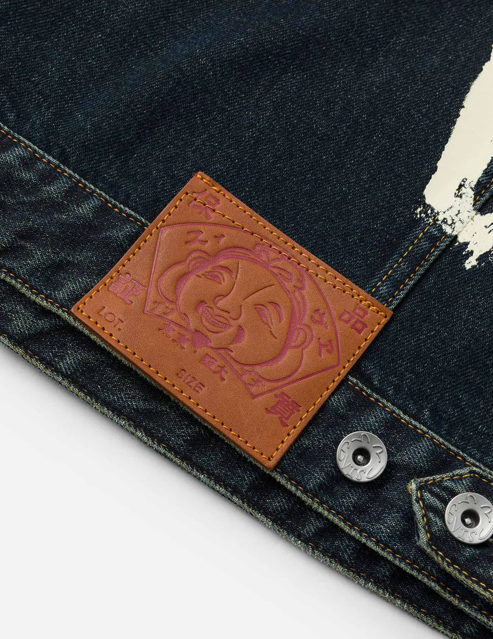 Washed Jacket Printed Daicock Indigo