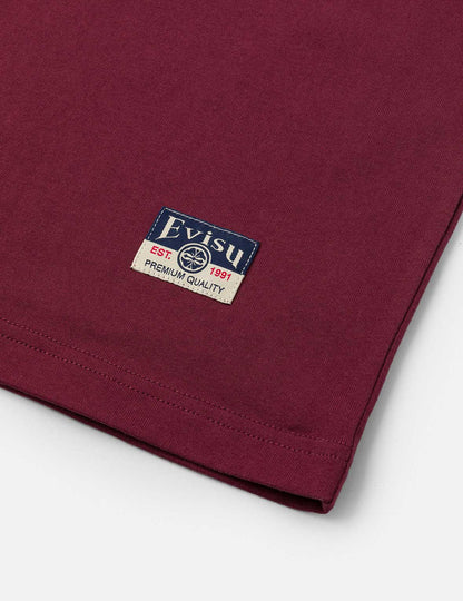 Gh Printed Ss Tee Burgundy