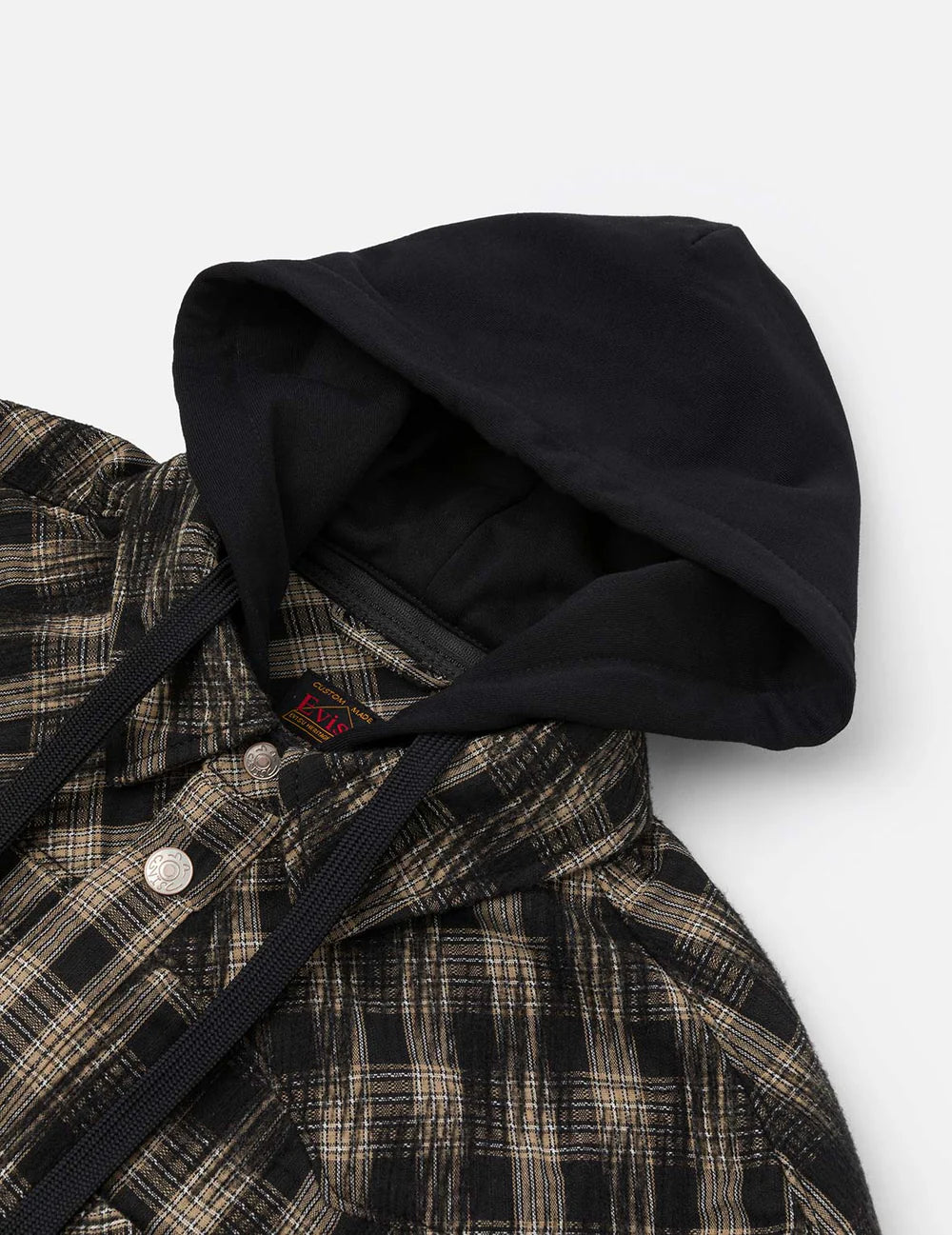Wool-Touch Checked Shirt Jacket Brown