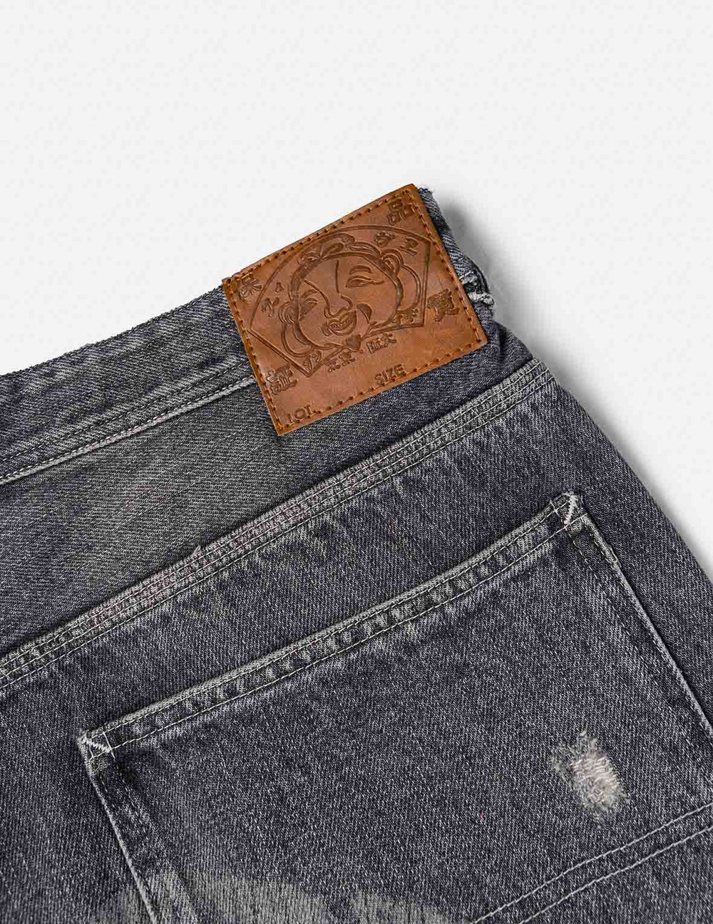 Vintage Patchwork Denim Grey