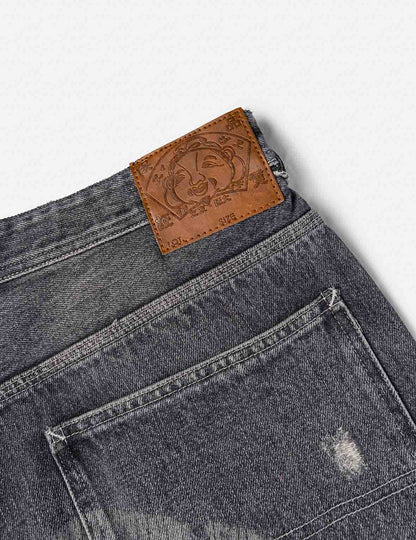 Vintage Patchwork Denim Grey