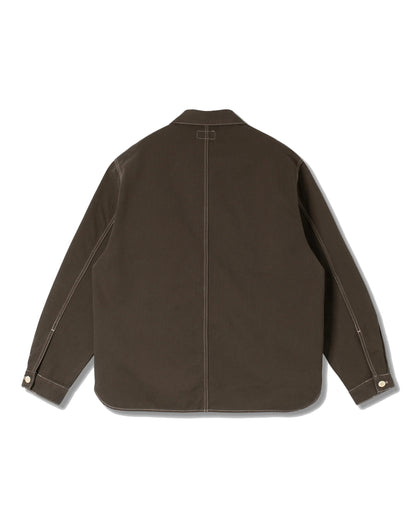 Painters Pop Over Shirt Washed Black Bedford