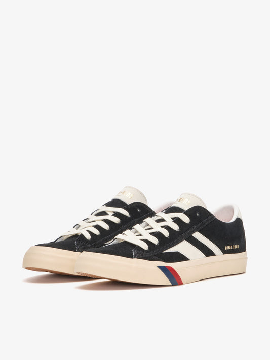 Royal Classic in Suede Nera e Bianca
