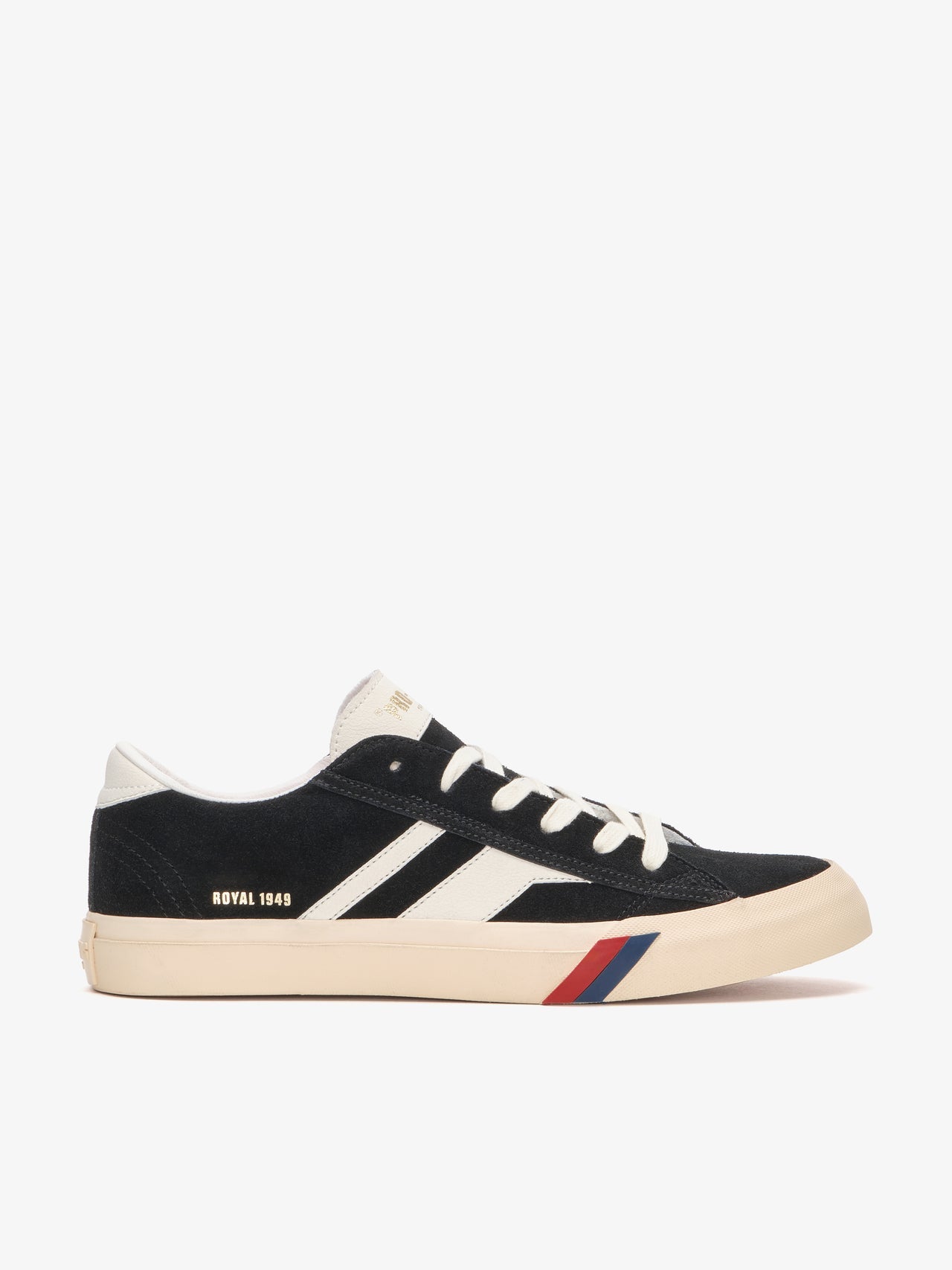 Royal Classic in Suede Nera e Bianca