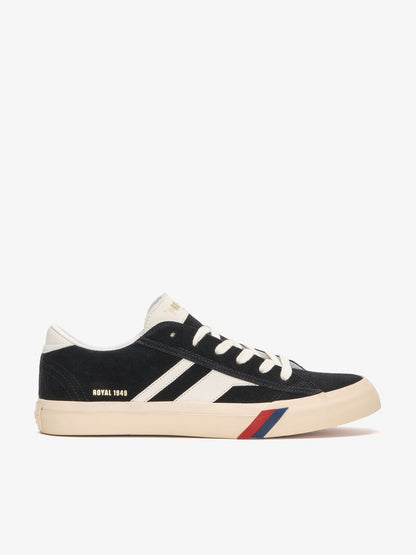 Royal Classic in Suede Nera e Bianca