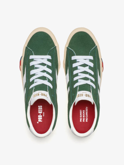 Pro-keds Royal Classic in suede verde e bianca