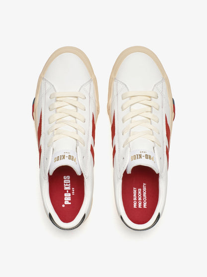 Royal Classic in Pelle Bianca e Rossa