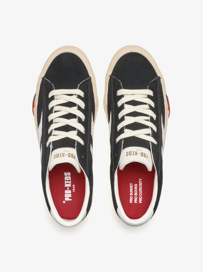 Royal Classic in Suede Nera e Bianca