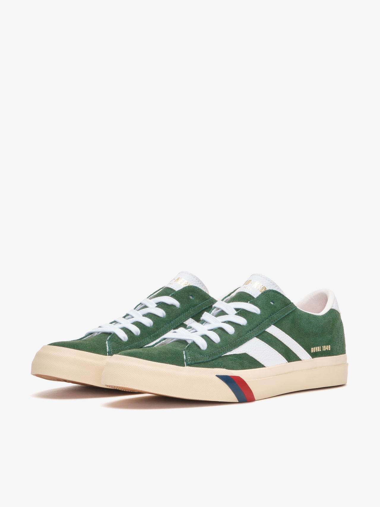 Pro-keds Royal Classic in suede verde e bianca