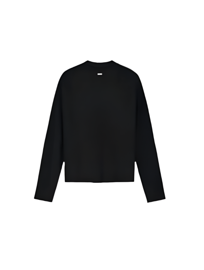 Polo sweater Black